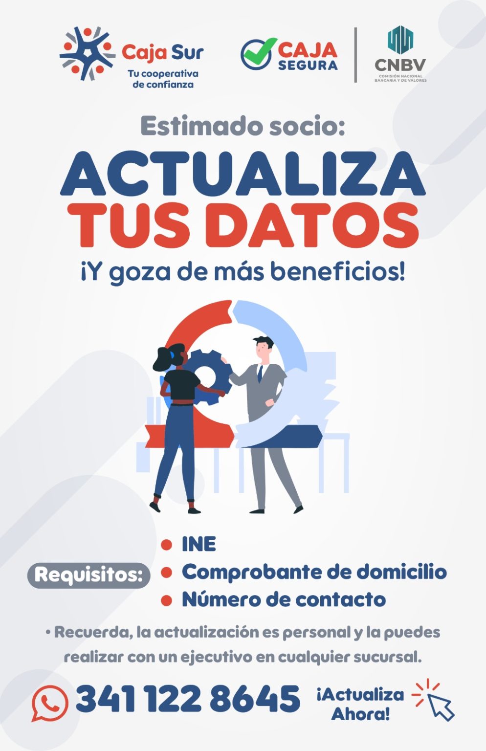 Actualiza tus datos tabloide